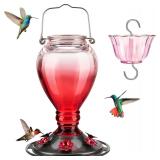 $27 Kingsyard Glass Hummingbird Feeder - 6 Bee...