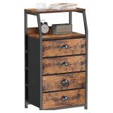 $81 Furnulem Night Stand, Tall 4 Drawers...