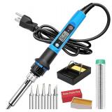 $12 Soldering Iron Kit, 80W 110V Fast Heat up...