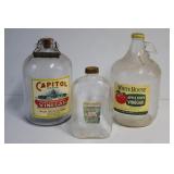 White House & Capital Vinegar Bottles