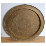 Oriental Style Brass Tray