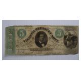 1862 $5 Virginia Treasury Note