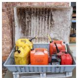 Outdoor Storage with Fuel Cans