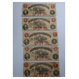1862 $1 Virginia Treasury Notes