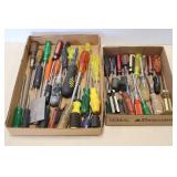 2 Trays of Screwdrivers