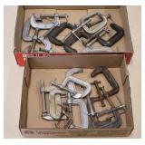 2 Trays of C Clamps