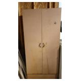 Metal 2-Door Cabinet w/Contents