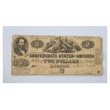Confederate States of America $2 Bill