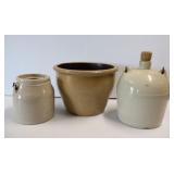 Stoneware Crock, Jug & Jar