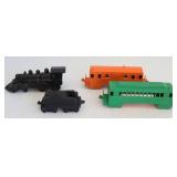 Vintage Midgetoy Metal Train Cars