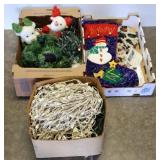 3 Trays of Christmas Decor