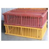 2 Painted Chicken Coops