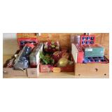 3 Trays of Christmas Ornaments