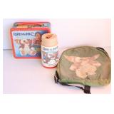 Vintage Gremlins Lunch Box, Thermos & Backpack