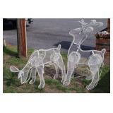 2 Outdoor Lighted Christmas Deer