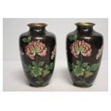 Cloisonne Style Vases