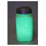 Uranium Glass / Custard Glass Shaker
