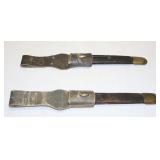 Military Scabbards with Leather Frogs