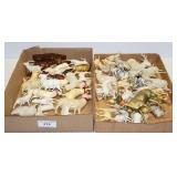 2 Trays of Plastic & Celluloid Reindeer