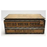 Old Virginia Cheroots Cigar Box