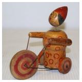 Vintage Wooden Tricycle Toy