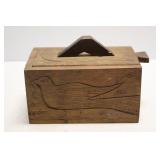 Carved Wooden Slide Top Box