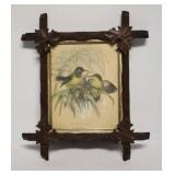 Walnut Criss Cross Picture Frame