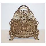 Vintage Bradley & Hubbard Ornate Letter Holder