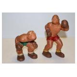 Vintage LL Rittger 1942 Chalkware Boxers