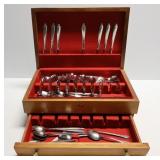 Partial Set of Stainless Flatware in storage box