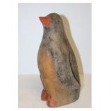 Carved Wooden Penguin