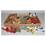 Tray Lot of Toys