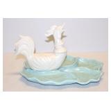 California Pottery Chicken Leaf Tray