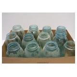 Half Gallon Blue Fruit Jars