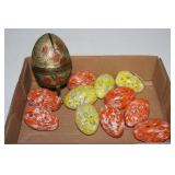 Glass & Brass Eggs
