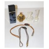 Ambre de Delhi Babani Perfume Bottle & Bolo Ties