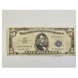 1953-A $5 Dollar Silver Certificate