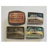 4 Caterpillar Belt Buckles