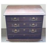 4-Drawer Silver Chest