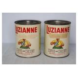 2 Luzianne Coffee / Chicory Tins