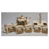 Jewel Transferware Tea Set