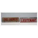 2 Firefighter Tag Toppers