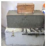Wood & Metal Storage Boxes & Footlocker