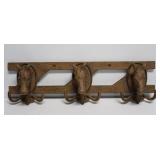 Contemporary Cast Iron Horse Head Coat Rack