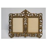 Cast Iron Double Picture Frame