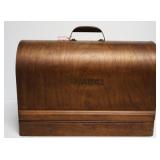 Singer Sewing Machine In Wooden Case