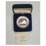 1988 Virginia Bicentennial 1oz Silver Proof Coin