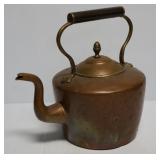 Vintage Copper & Brass Tea Kettle
