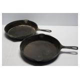 2- No.8 Cast Iron Skillets