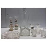 Tray Lot of Clear Glass